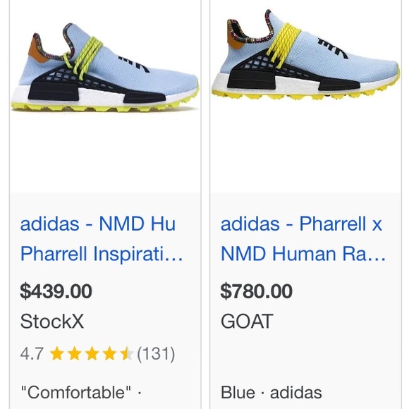 ADIDAS NMD HU PHARRELL INSPIRATION PACK CLEAR SKY - Picture 10 of 10